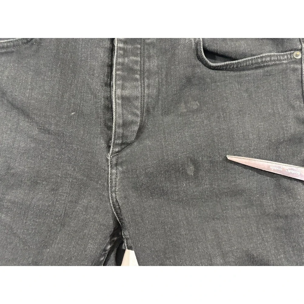 Rag & Bone Fit 3 Classic Jeans Mens Black Dark Wash Denim Slim Leg Grunge Sz 34